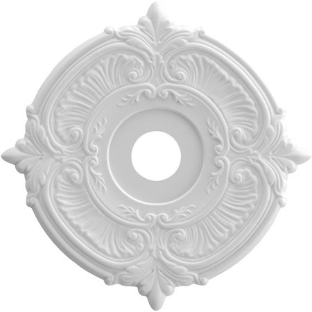 EKENA MILLWORK Attica Thermoformed PVC Ceiling Medallion (Fits Canopies up to 7 3/4"), 22"OD x 3 1/2"ID x 1"P CMP22AT